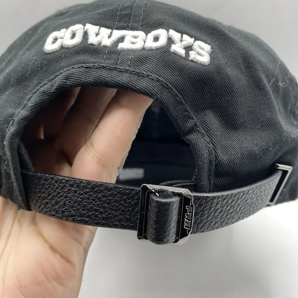 Dallas Cowboys Pro Standard Hat Men OSFA Black Leather Logo NFL Football NWT